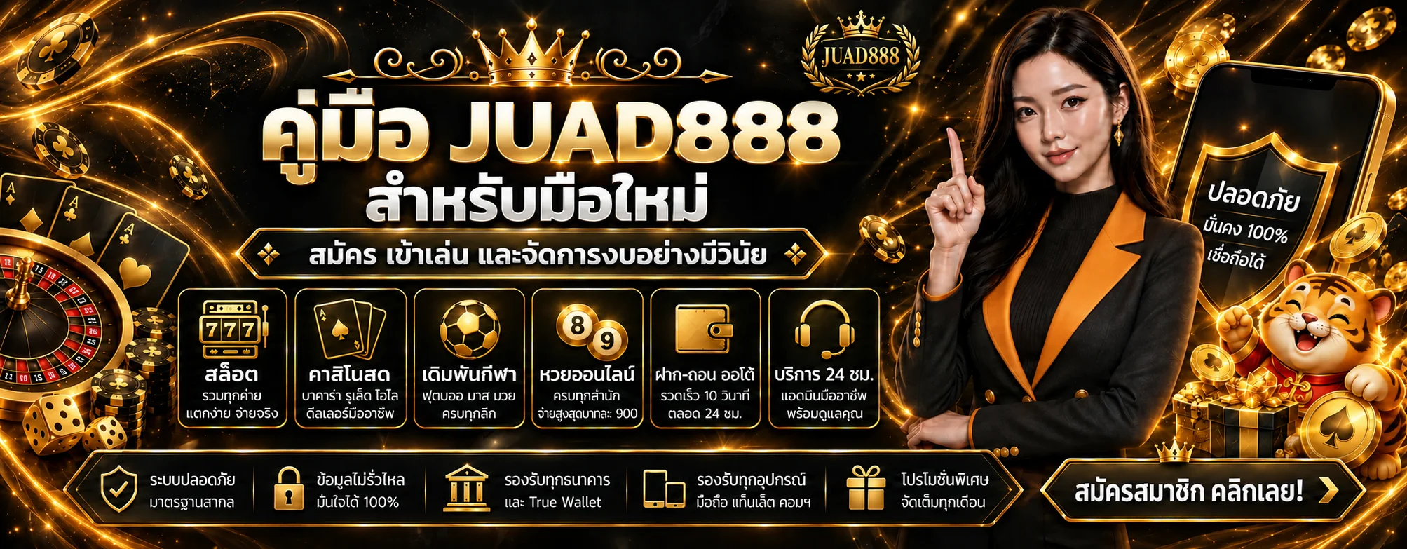 JUAD888 คู่มือสมัคร เข้าเล่น และจัดการงบสำหรับมือใหม่